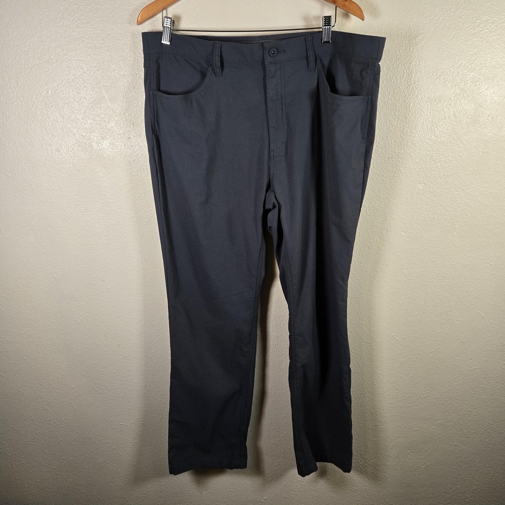 Orvis Tech Pants Mens 38x30 Gray Excellent Stretch Cotton Blend Straight Leg